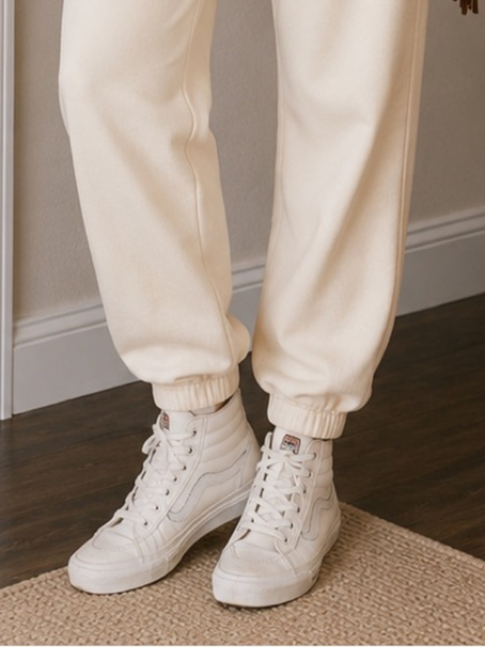 Vans Sk8-Hi Slim Canvas true White Shoes Sneakers size 8 Women 6.5 Men